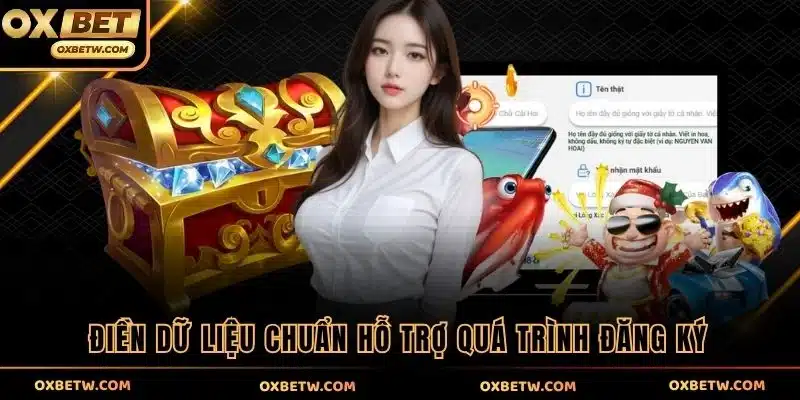 Điền dữ liệu chuẩn hỗ trợ quá trình đăng ký